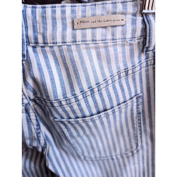 Anthropologie Pilcro and the letterpress high rise timeless railroad striped ank - Picture 7 of 10